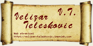 Velizar Telesković vizit kartica